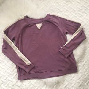 {True Craft} purple and Cream Sweatshirt